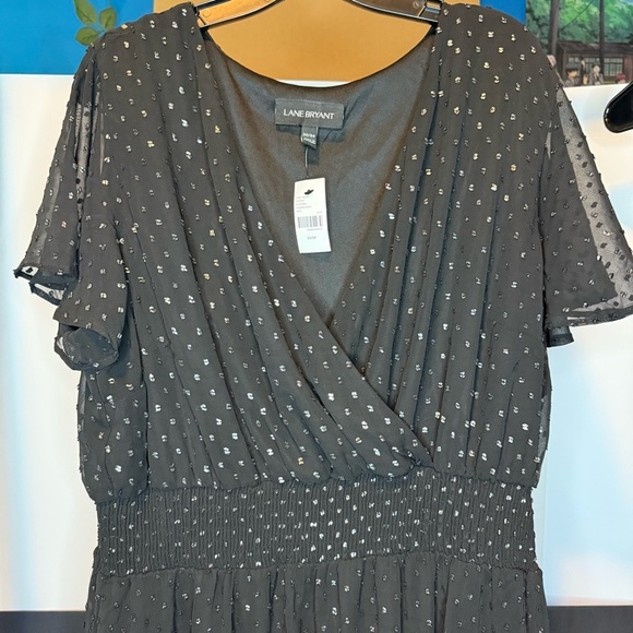 Lane Bryant size 22/24 Black Dress with Silver Accents - Picture 2 of 9